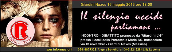 Banner, Codice Rosa 16 Maggio 2013