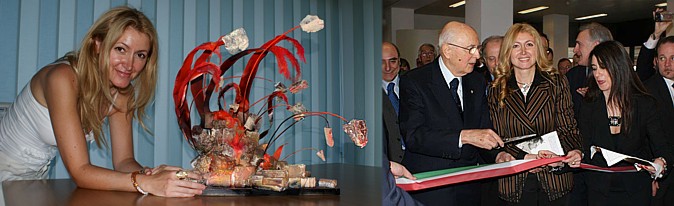 Giusy d'Arrigo con Giorgio Napolitano